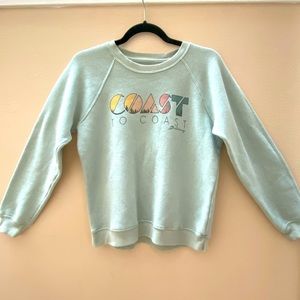 Juniors Medium, Billabong blue COAST sweatshirt